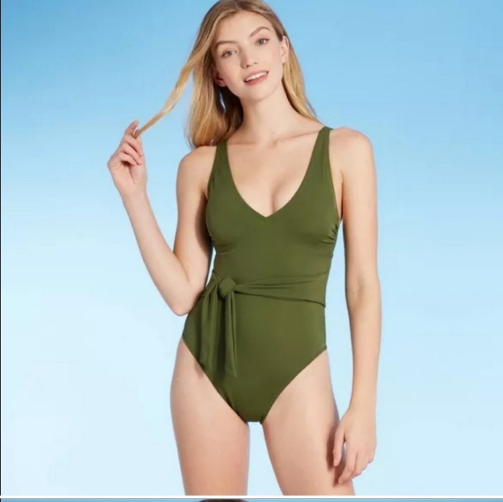 Green One-Piece Swimsuit